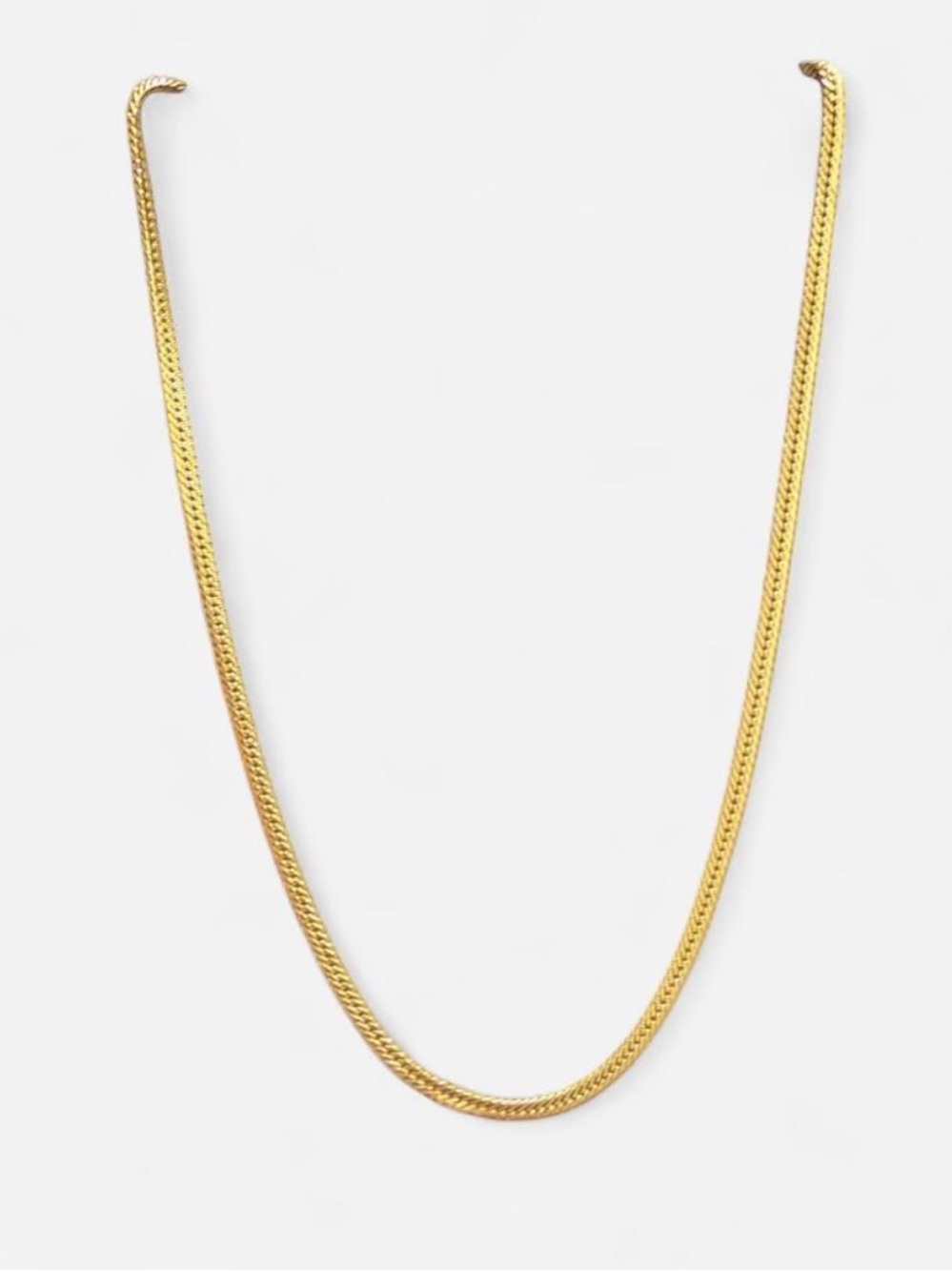 American Vintage Gold Herringbone Necklace